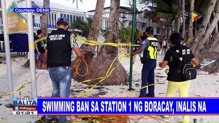 Swimming ban sa Station 1 ng Boracay, inalis na