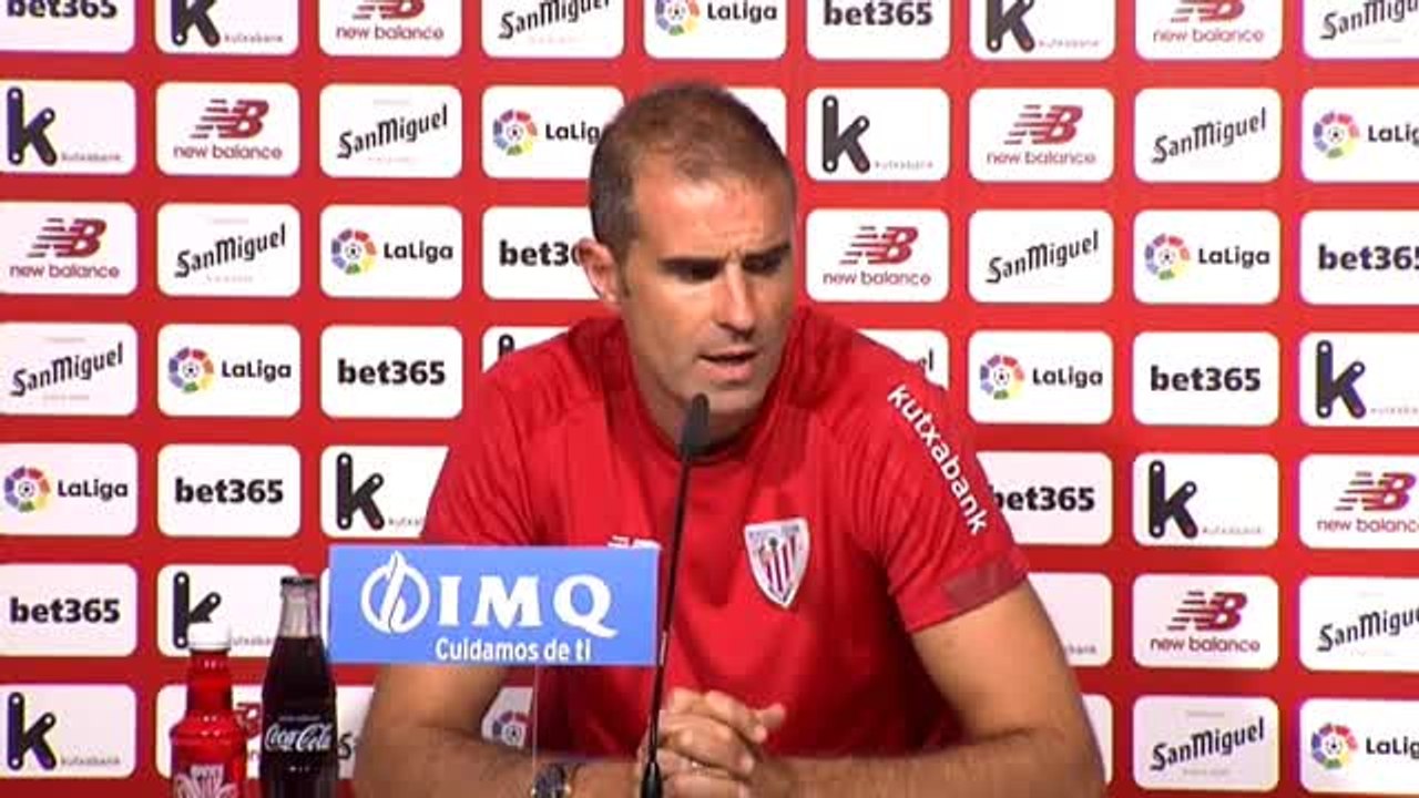 Garitano: "El ambiente en San Mamés siempre nos ayuda"