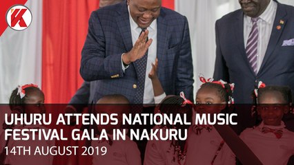 UHURU ATTENDS MUSIC FESTIVAL GALA IN NAKURU