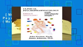 [MOST WISHED]  Clinical Psychopharmacology (Medmaster)
