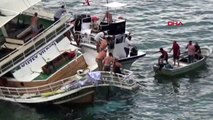 Sinop'ta, karaya oturan gezi teknesi kurtarıldı