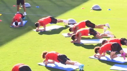 El Atlético prepara el debut liguero ante el Getafe