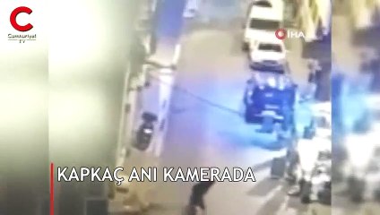 Beyoğlu'nda kapkaç anı kamerada