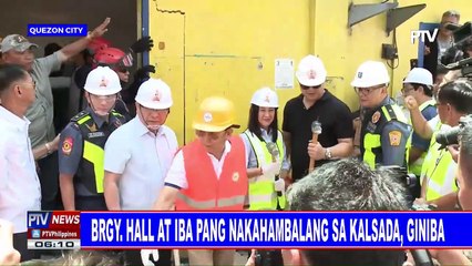 Road reclaim operations, isinagawa sa Quezon City