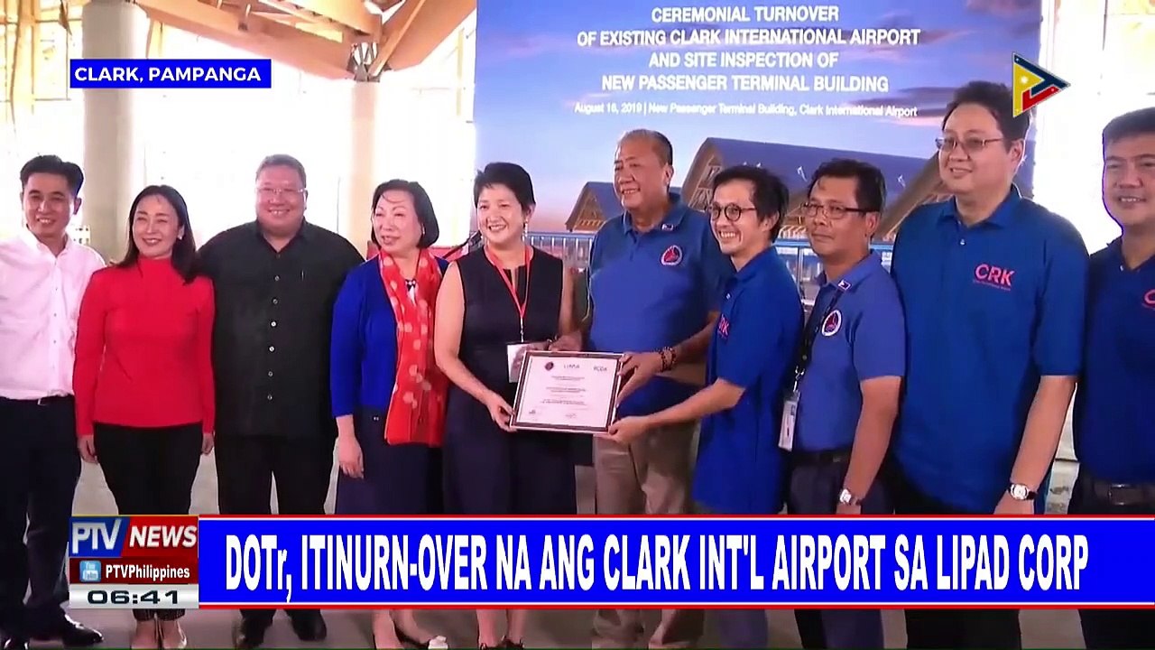 DOTr, itinurn-over na ang Clark Int'l Airport sa Lipad Corp