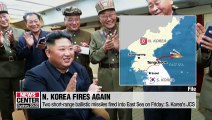 N. Korea conducts sixth launch of projectiles towards East Sea in three weeks