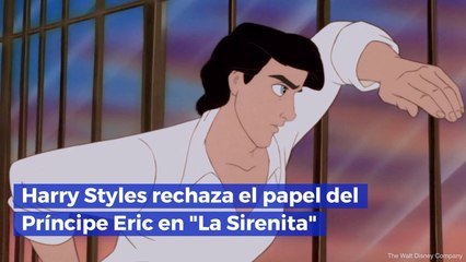 Harry Styles rechaza el papel del Príncipe Eric en "La Sirenita"