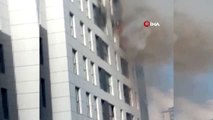 Ümraniye'de apartmanın yedinci katında yangın
