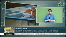 Mandatario de Guatemala se reúne con el presidente electo