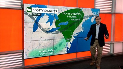 Unsettled in the Mid-west and East this weekend as it heats up
