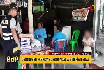 Madre de Dios: fuerzas del orden destruyen equipos de la minería ilegal