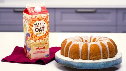 Planet Oat Oatmilk Bundt Cake With a Lemon Drizzle