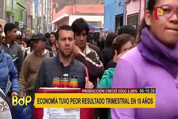 Economía peruana registra su peor resultado trimestral en 10 años