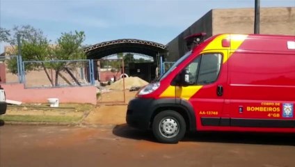 Obra em Cmei: trabalhador fica ferido ao cair de andaime