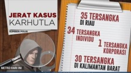 Tersangka Karhutla Bertambah Jadi 82 Orang