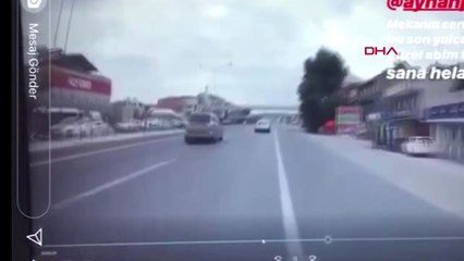 Motosikletli ölüm anını an be an kaydetmiş
