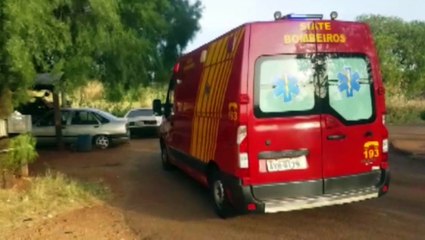 Criança de dois anos é socorrida após sofrer queda