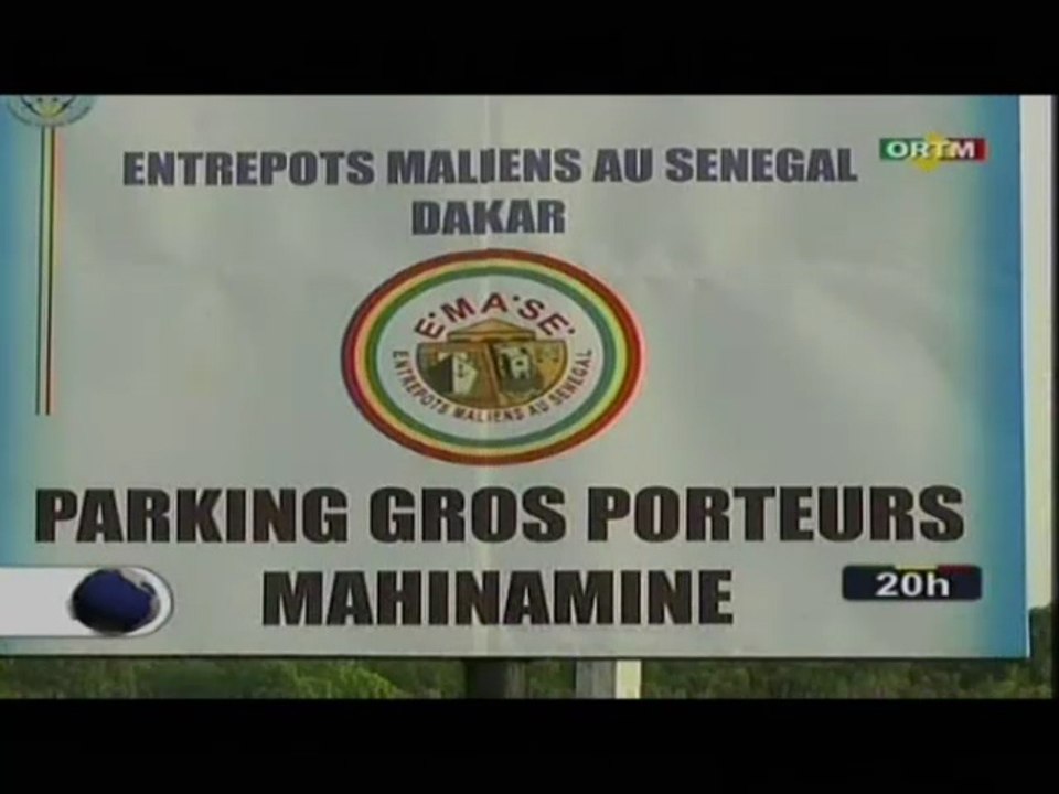 ORTM/Inauguration d’un parking gros porteurs par le  Ministre des transports  et de la mobilité urbaine  à Makinamine