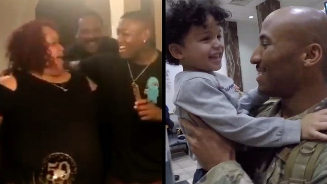 Families Couldn't Be Happier During Military Reunions