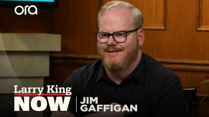 "It's too hard": Jim Gaffigan jokes about challenges of parenthood