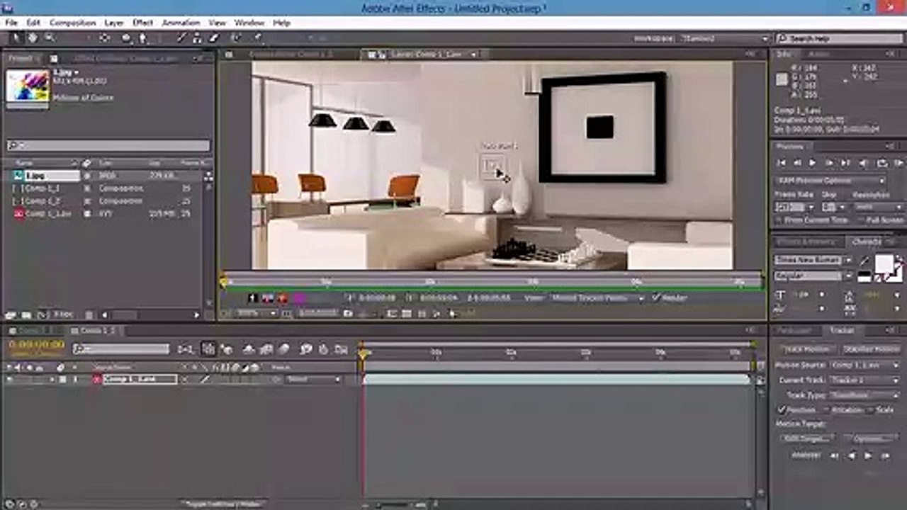 Bài 11: Sử dụng Tracker tạo chuyển động trong After Effects