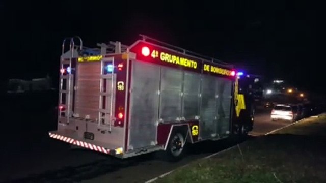 Incêndio ambiental mobiliza Bombeiros na região industrial de Cascavel