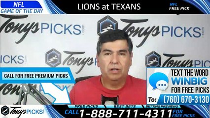 Lions Texans NFL Pick 8/17/2019