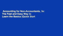 Accounting for Non-Accountants, 3e: The Fast and Easy Way to Learn the Basics (Quick Start Your