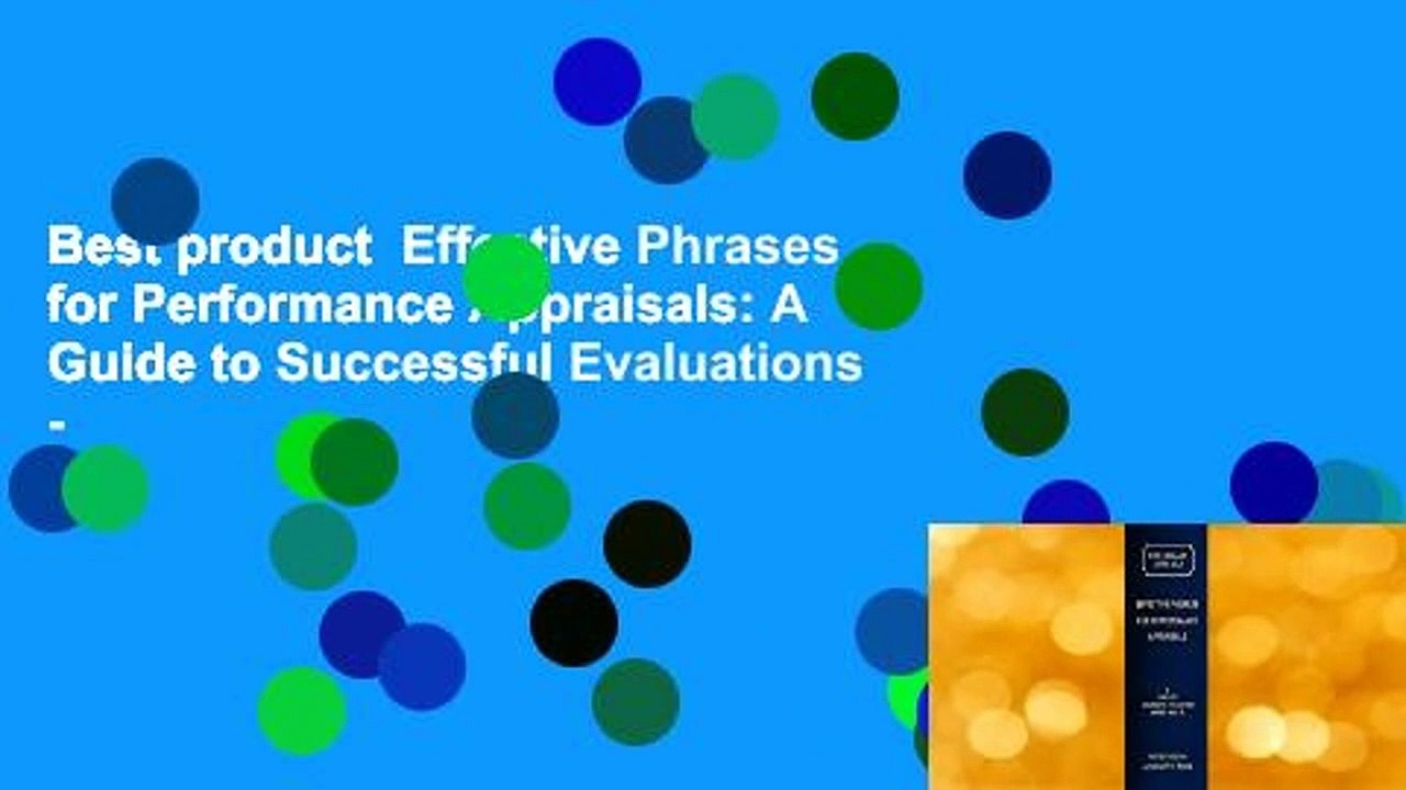 Best product  Effective Phrases for Performance Appraisals: A Guide to Successful Evaluations -