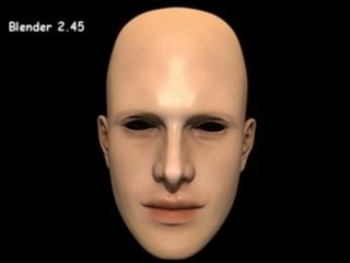 visage semi-réaliste blender