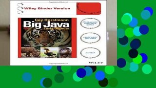 Big Java, Binder Ready Version: Early Objects