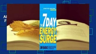 About For Books  The 7 Day Energy Surge  For Kindle