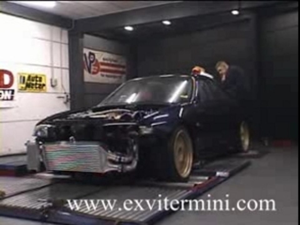 Nissan Skyline R34 1158hp Turbo on a dyno test