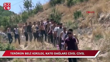 Terörün beli kırıldı, Kato Dağı etekleri cıvıl cıvıl