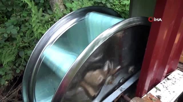 'Su'dan bedava elektrik...Dere yatağına kurduğu sistemle 12-48 volt arası elektrik üretiyor