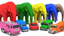 Aprende animales y coches con divertidos elefantes en la granja - Juego de 3D para niños