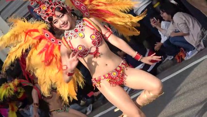 【JKエロサンバ】✨オレンジ羽根の衣装✨ サンバ ② 【dance motion & beautiful costume of Samba】