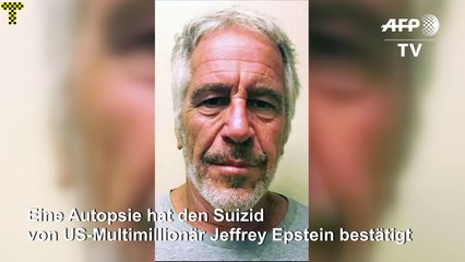 Autopsie bestätigt Suizid von US-Multimillionär Epstein