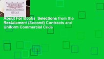 About For Books  Selections from the Restatement (Second) Contracts and Uniform Commercial Code