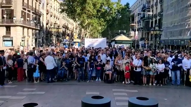 Minuto de silencio por los atentados de 2017