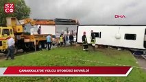 Çanakkale’de yolcu otobüsü devrildi: Ölü ve yaralılar var