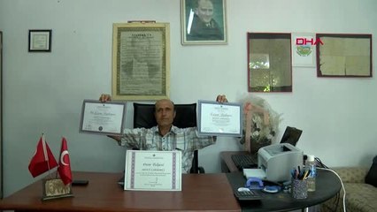 ÇANAKKALE Muhtar diplomaya doymuyor