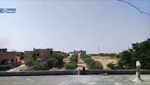 إحدى الغارات الجوية على قرية الدير الشرقي جنوب إدلب