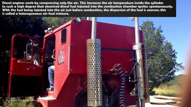 BIG DIESEL ENGINES COLD START-UP AND SOUND