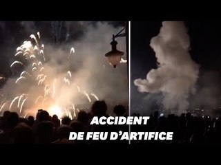 À Collioure, le feu d'artifice atterri dans la foule, neuf blessés