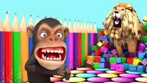 Aprende frutas y Animales con divertidos Monos juegos de PC de estilo - Videos Educativos para Niños
