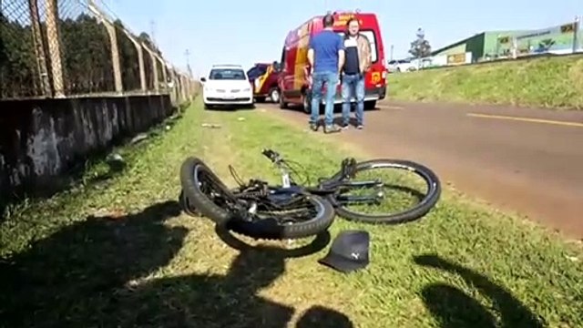 Homem fica em estado grave em acidente na marginal da BR-277, em Cascavel