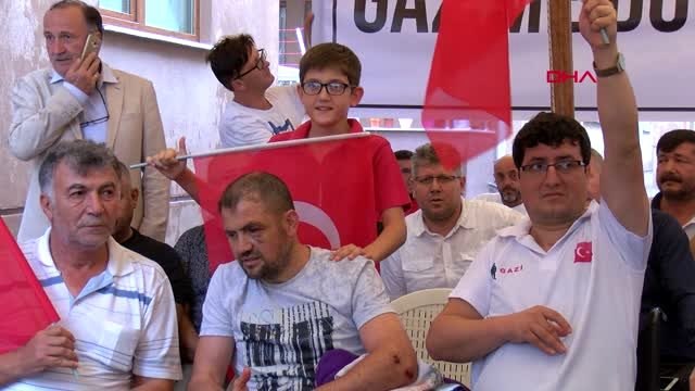 BURSA Ankara'dan bir grup gazi, Bursa'da darp edilen Gazi Karaman'ı ziyarete geldi