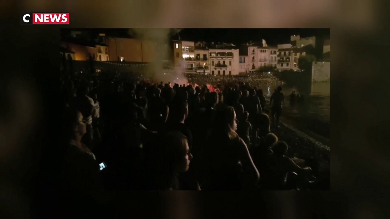 Un feu d'artifice incontrôlable à Collioure