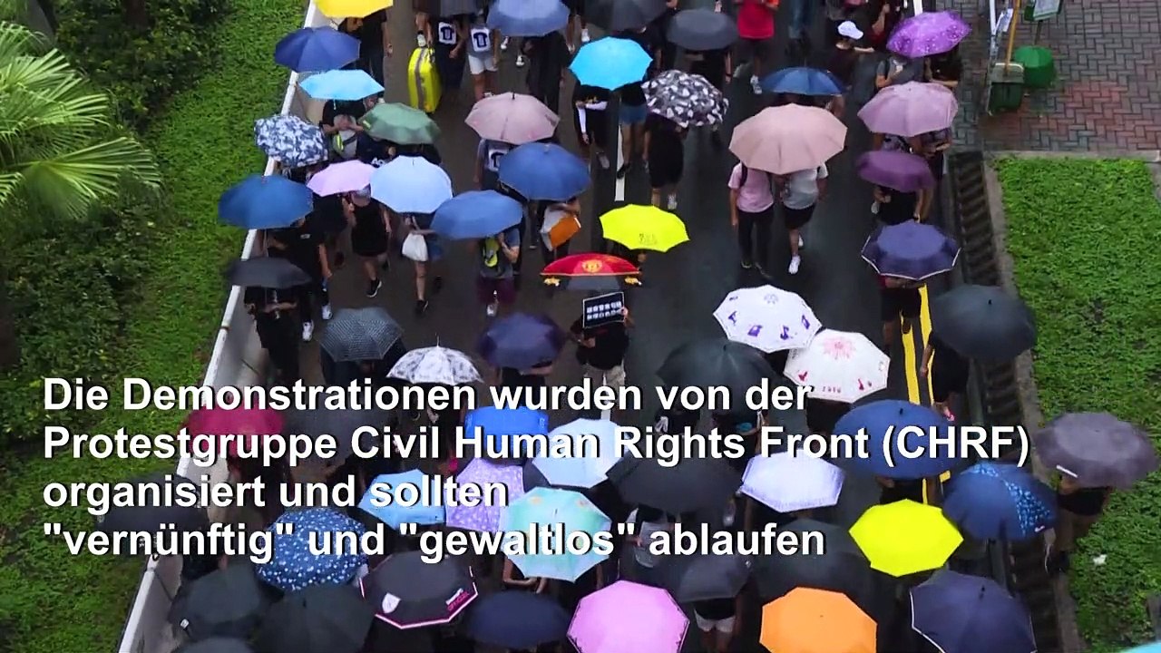 Tausende protestieren in Hongkong erneut gegen die Regierung